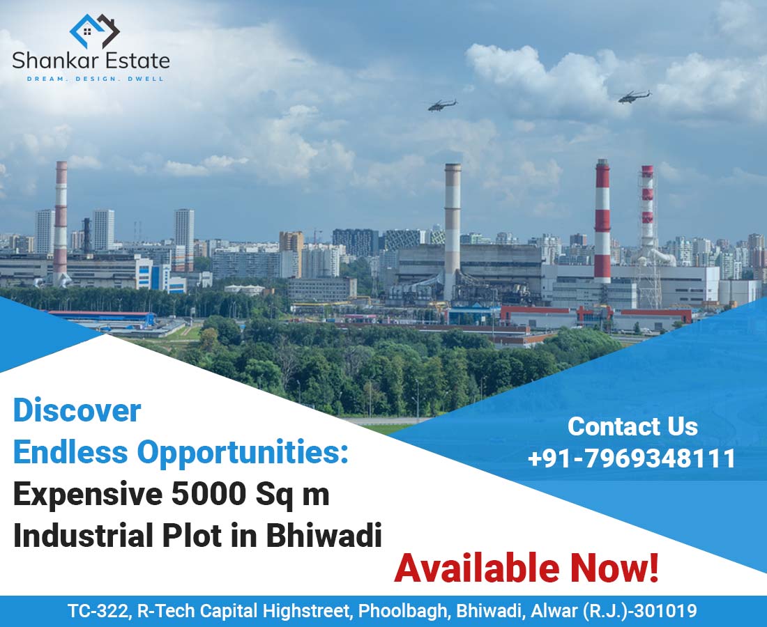 5000 Sq m Industrial Plot in Bhiwadi